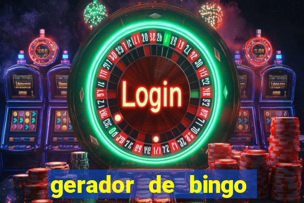 gerador de bingo de palavras